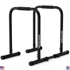 Sportsroyals Adjustable Dip Bar Station, Heavy Duty Parallette & Parallel Bars,
