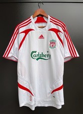 Liverpool 2007 2008 Away Kit Football Shirt Soccer Jersey adidas 694745 sz L Men
