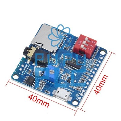 5W Voice Playback Module MP3 Player I/O Trigger UART Control For   NEW #yi