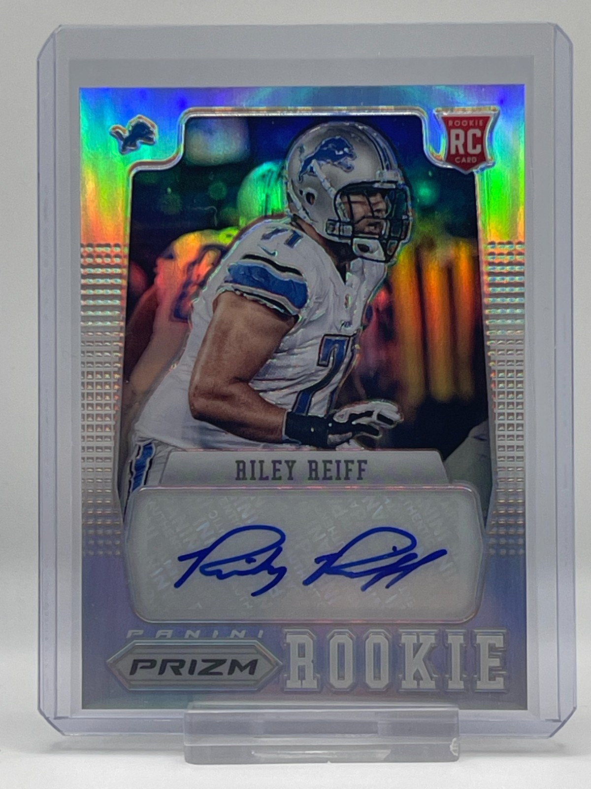 Riley Reiff Panini Prizm #290 Autograph