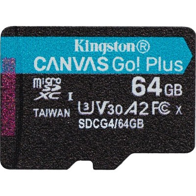 Kingston Canvas Go! Plus 64 GB microSDXC, Speicherkarte, schwarz