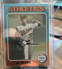 Topps 2024 Heritage High Number JP Sears Chrome #325 /699 Athletics Baseball
