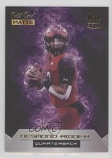 2022 Wild Card MATTE Rookie Heat Black - Purple Flames Desmond Ridder RC 00jz. rookie card picture