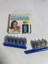 Vintage Sylvania AG1B Blue Dot Flashbulbs NEW 10 Bulbs Made in USA