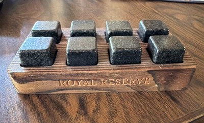 Whiskey Stones Gift Set Royal Reserve - Artisan Crafted Reusable Chilling Rocks