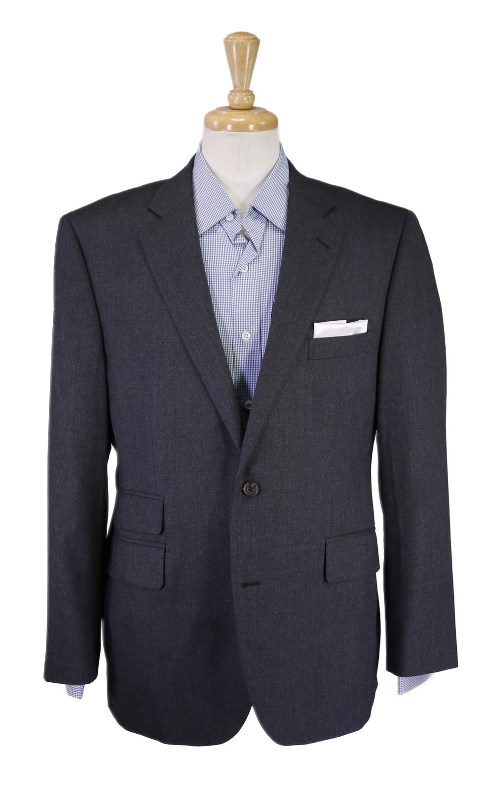 Chester Barrie Solid Gray 2-Btn Wool Blazer Jacke… - image 1