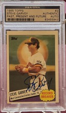 1985 Topps #2 Steve Garvey Past, Present, And Future Auto PSA/DNA Authentic