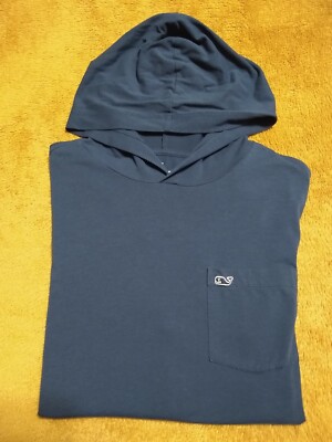 Vineyard Vines Edgartown Performance Long Sleeve Hoodie Tee Navy