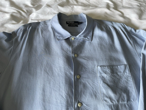 Polo Ralph Lauren | Silk-Cotton | LS Dress Casual shirt | Blue | XXL | Lot #_ - 第 2/5 張圖片