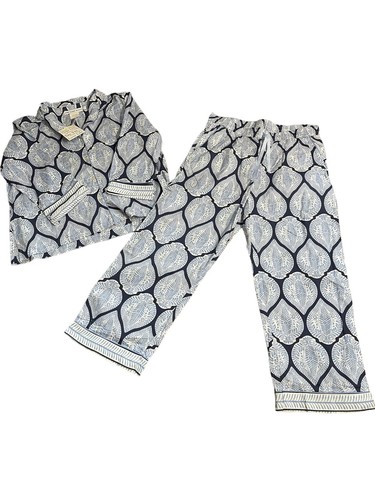Gretchen Scott PJ Set Diva Indian Summer Blues Hose Oberteil 3XL XXXL Neu mit Etikett & PJ Pouch