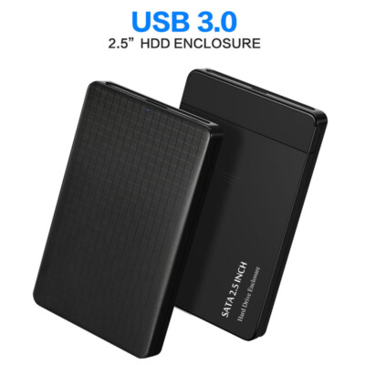 1x SATA 2.5 Inch USB 3.0 Hard Drive Disk HDD SSD Enclosure External Laptop Case