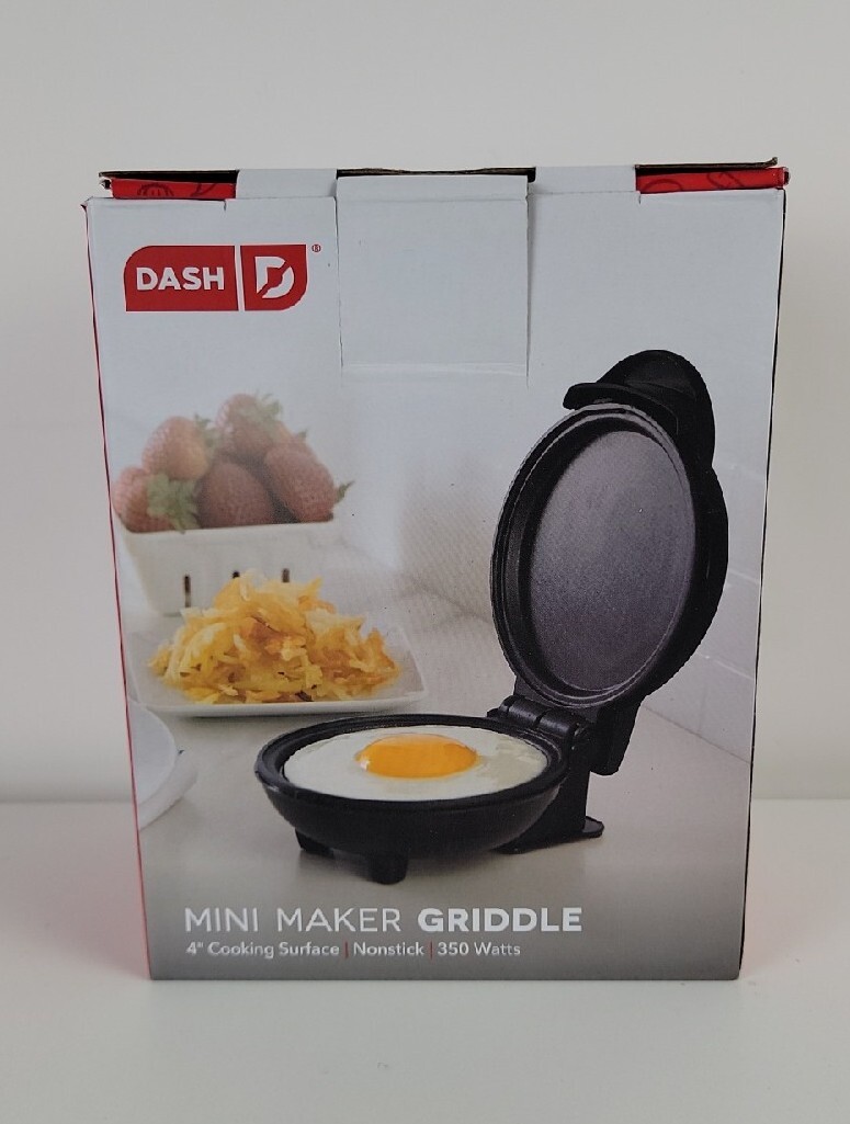 Dash Maker Mini Round, Electric Griddle Machine 4" Nonstick cooking