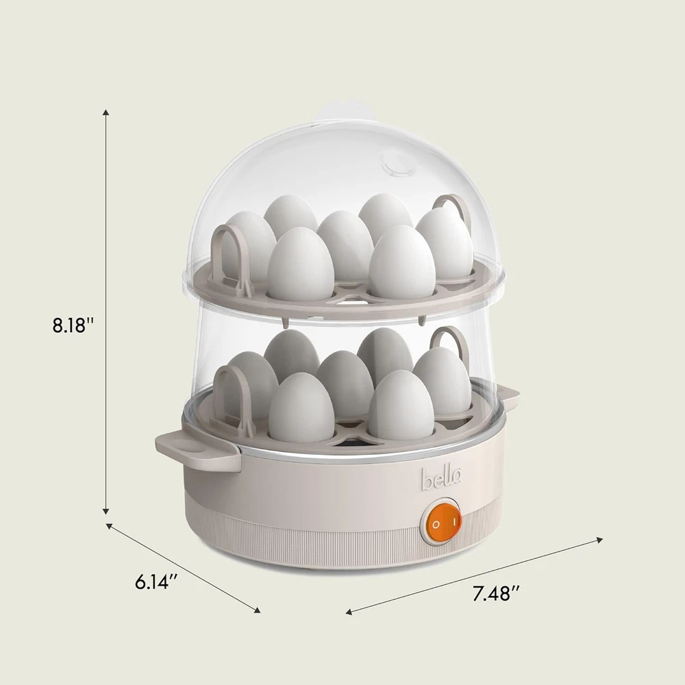 14-Cup Electric Egg Cooker with Double Stack Tray for Poached & Scrambled Eggs 14-Cup Electric Egg Cooker with Double Stack Tray for Poached & Scrambled Eggs