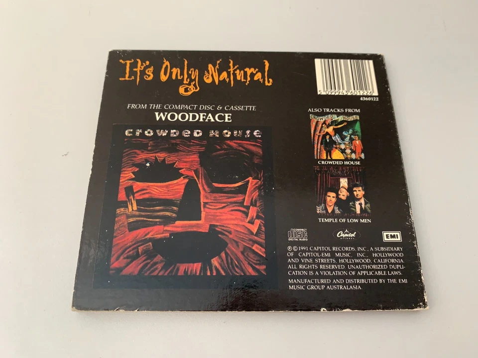 Crowded House – It's Only Natural - Australia Import CD Single © 1991 - Bild 3 von 3