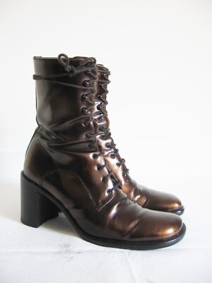 Bottine En Cuir Freelance Taille 36,5 - Noire, Occasion