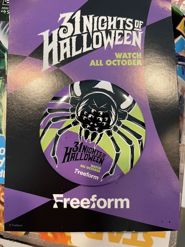 2022 Oogie Boogie Bash Exclusive FREEFORM 31 NIGHTS OF HALLOWEEN Pin Button