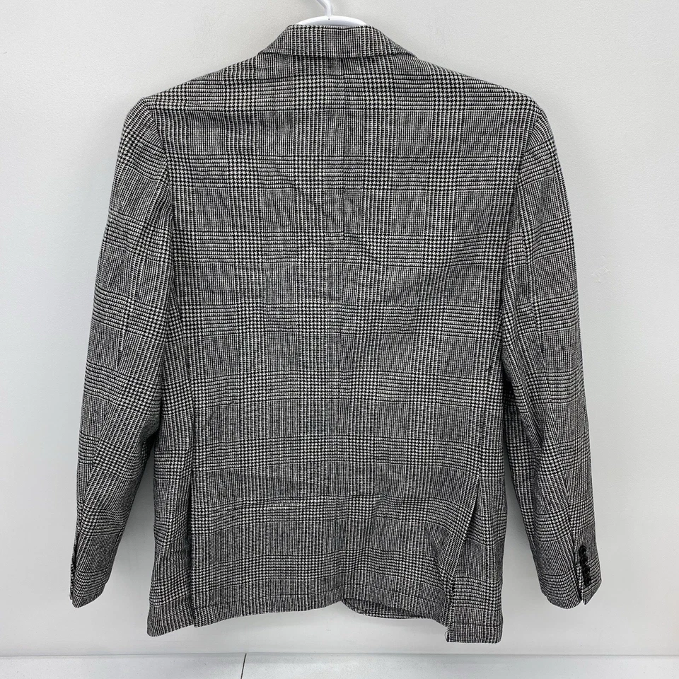 J. Crew Blazer мужской размер 40 костюм две кнопки Куртка Пальто бизнес Glen чек - Изображение 3 из 4