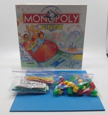 Monopoly Junior Board Game 1999 Complete   No. 00441 Parker Brothers