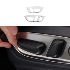 Seat Adjust Handle Button 19-22 Panel Trim For Toyota Avalon Steel Silver