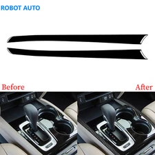 For Honda Ridgeline Passport Pilot Piano Black Gear Shift Panel Side Trim Strip