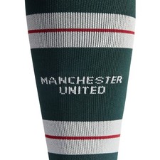 New Manchester United Green Away Football Socks 2023/24 Adidas BNIB S UK 4.5-5.5