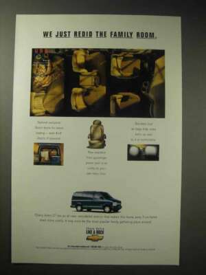 1996 Chevy Astro LT Minivan Ad - Redid the Family Room