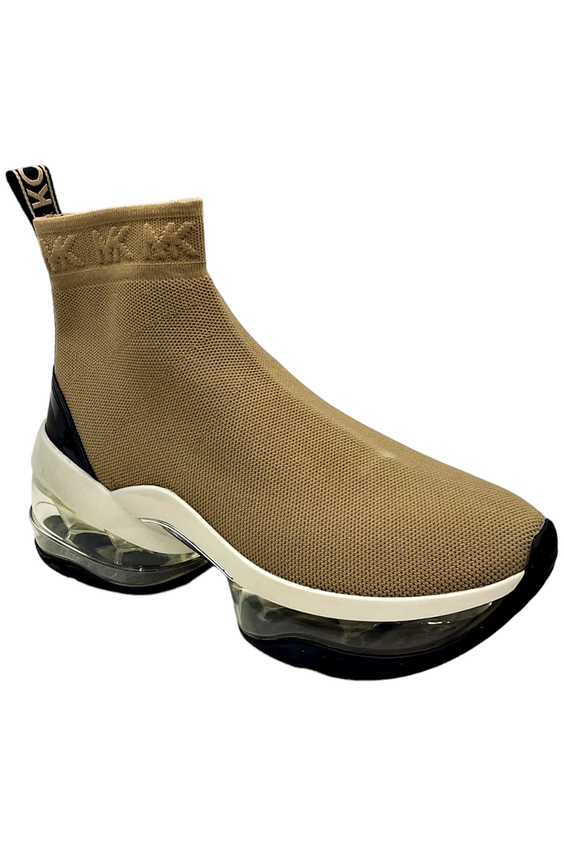 Michael Kors Women's Olympia Extreme Stretch Knit Sneaker Camel Multi