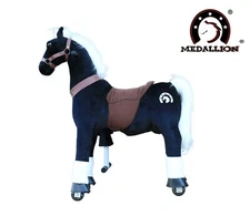 MEDALLION - My Pony Ride On Real Walking Horse - Medium BLACK