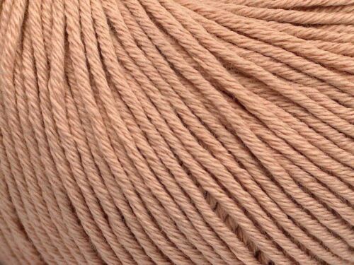 4-Skein Lot Organic Baby Cotton Yarn FREE SHIPPING Light 4x50g/115m Powder Pink - Picture 2 of 4