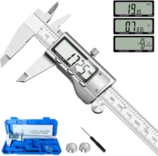 Digital Caliper Measuring Tool, Stainless Steel Vernier Caliper Digital Micromet