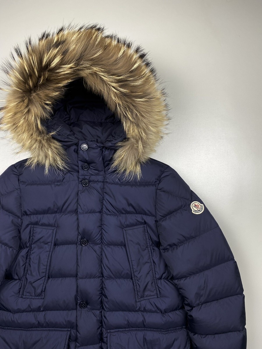 Moncler Cluny Giubbotto Fur Collar Kids Down Puffer Coat Jacket