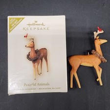 Hallmark Keepsake Peaceful Animals Christmas Ornament 2007 Reindeer VIP Gift