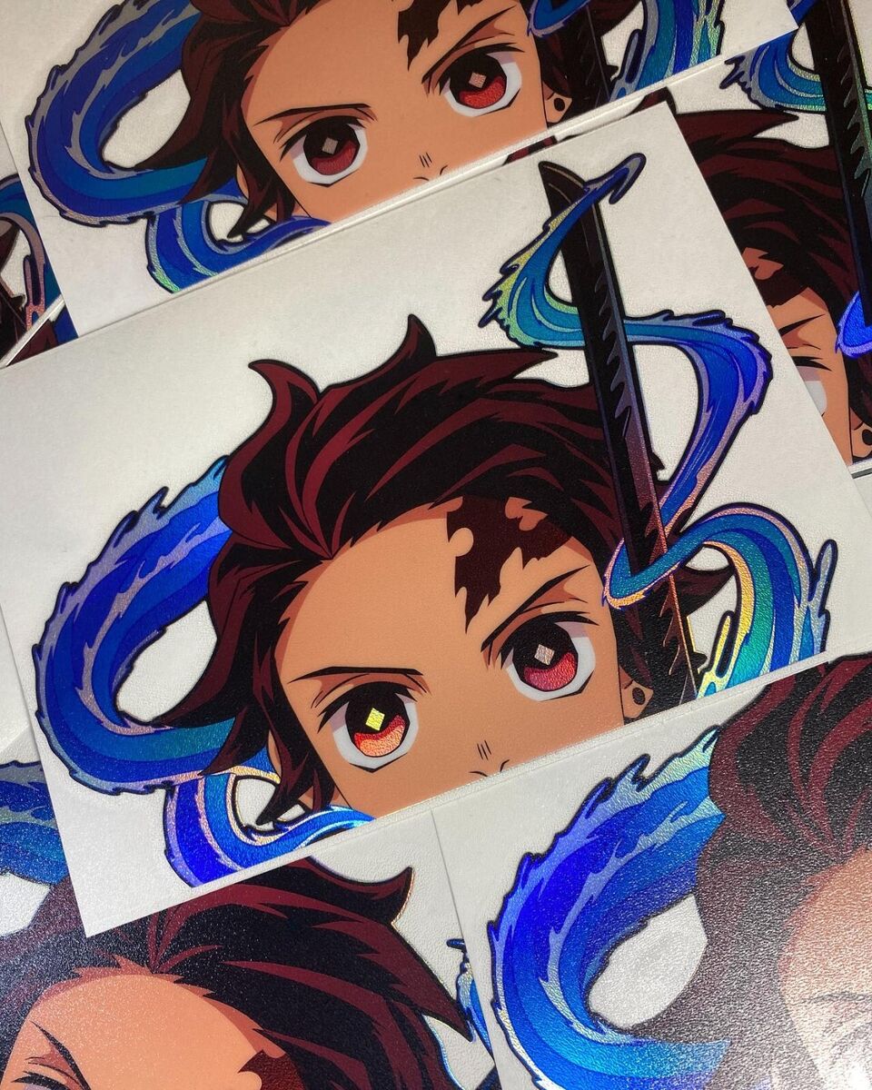 Demon Slayer -- Tanjiro Kamado Anime Decal Sticker for Car/Truck/Laptop