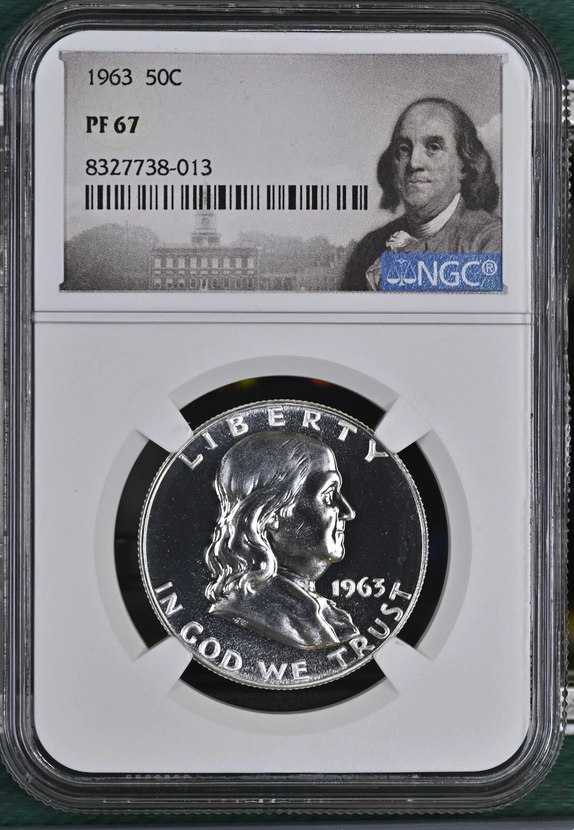 アメリカ　銀貨　プルーフ　1963　フランクリン　半ドル　CAMEO 1963 Proof Franklin Half Dollars for sale | eBay