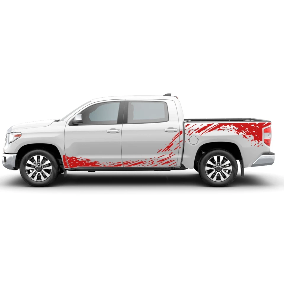 Calcomanía adhesiva gráfica salpicaduras inferior lateral y cama compatible con Toyota Tundra Foto 2 de 3