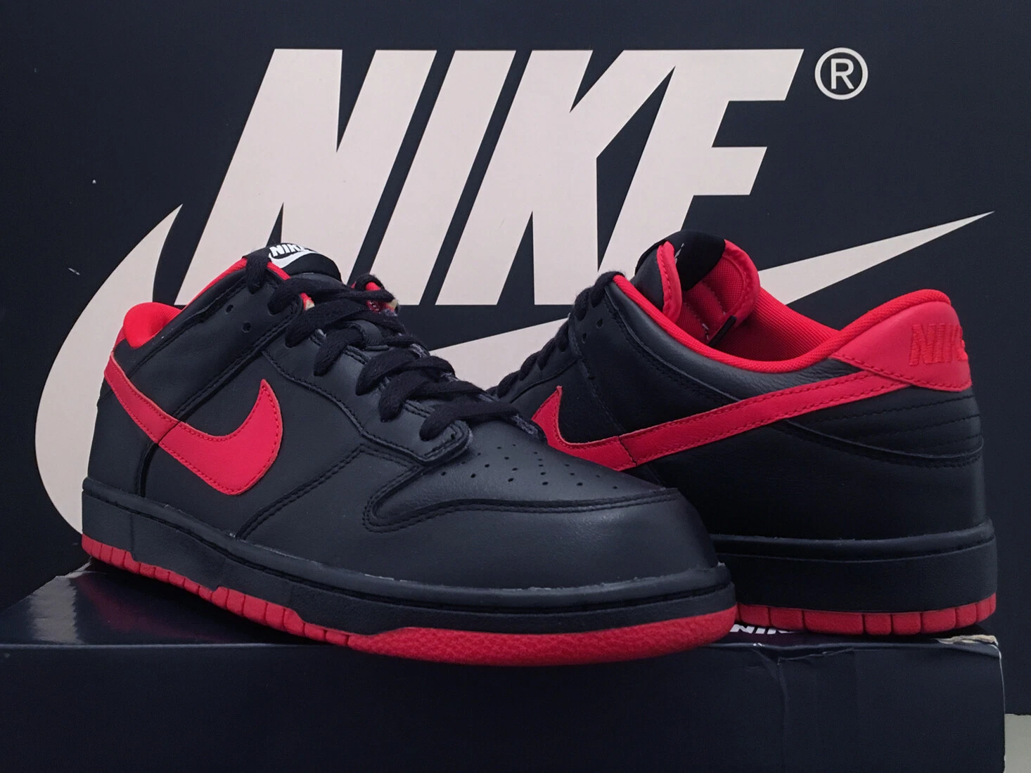 DS 2015 NIKE DUNK LOW UK10 EU45 VAMPS OG BRED SB AIR JORDAN SUPREME 1 3 4 5 RARE