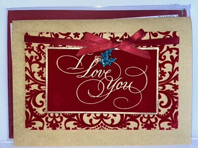 Papyrus Christmas Greeting Card - I Love You Mistletoe