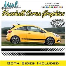 VAUXHALL CORSA Side Stripes Decals Stickers VXR Sting Graphics FREE P&P 007