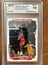 UD 1996 Michael Jordan Collectors Choice #25 Mint Grading Service GEM MT 10