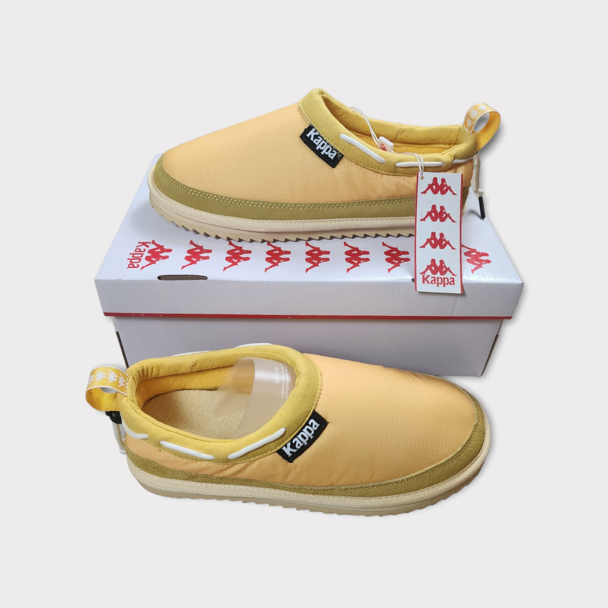 Kappa Slip-on Mens Size 10 222 Banda Mule Unisex Yellow-Sand 