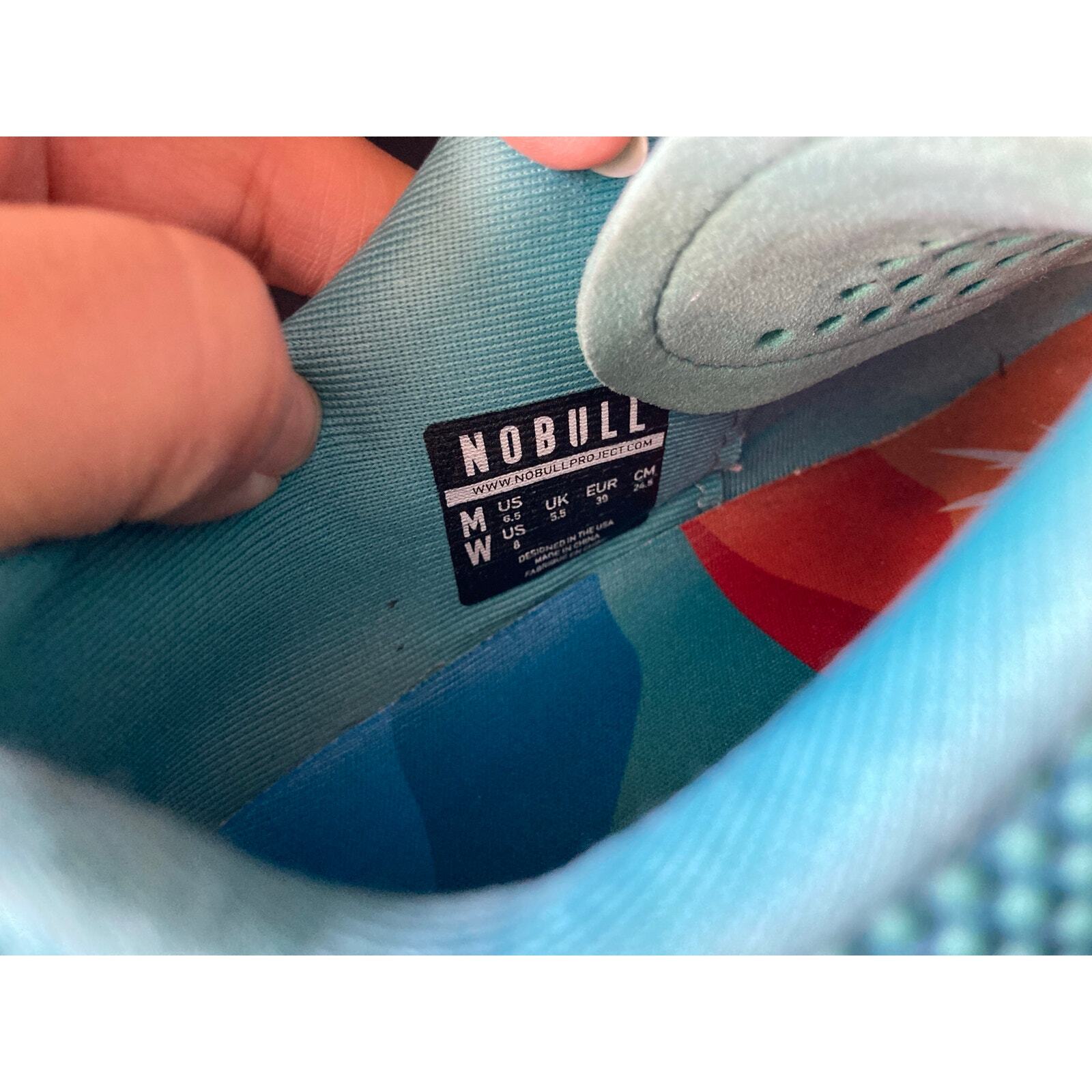 SAOLA Scarpe da ginnastica NoBull Just the Horns Athletic Lagoon Sunrise Sole Sneakers M 6 5 W 8