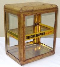 alte Verkaufsvitrine Glasvitrine Jacobs Kaffee wunderbar Vitrine 50er Jahre Café