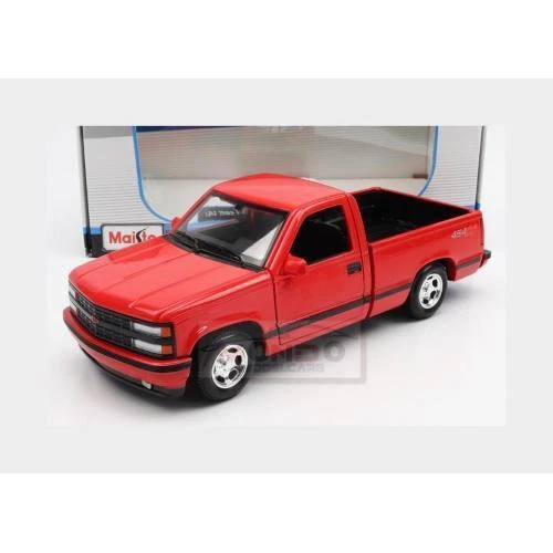 1:24 MAISTO Chevrolet 454 Ss Pick-Up 1993 Red MI32901R - Immagine 2 di 2