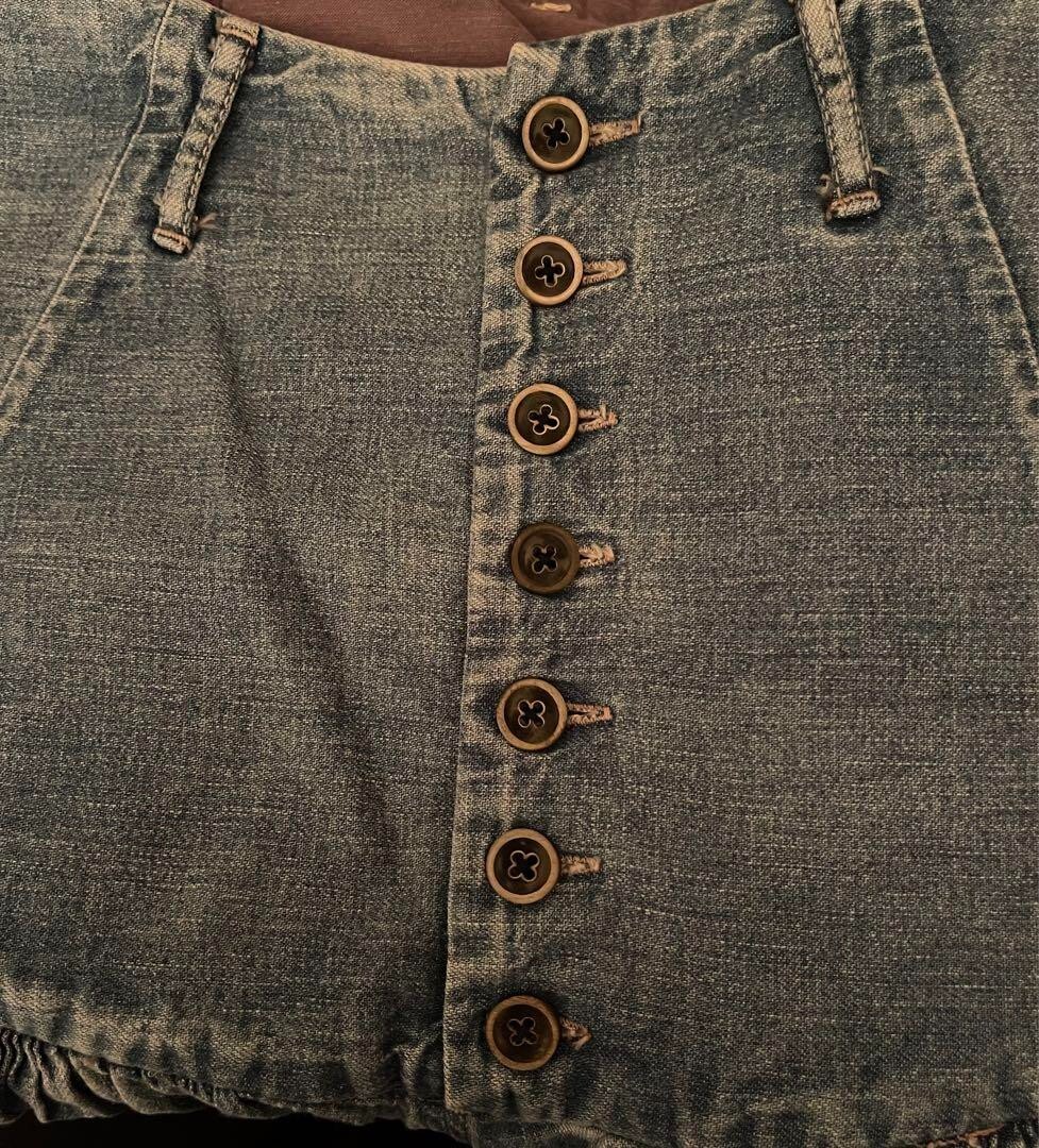 KAPITAL バルーンパンツ サイズ1 KAPITAL Balloon Pants Switchable Denim Pants Plain Blue Size