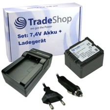 Set: batteria videocamera 7,4 V 950 mAh + caricabatterie per Panasonic HDC-SDT750 HDC-HS9