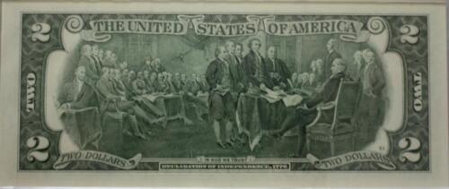 MARYLAND STATE - U.S COLORIZED $2 BANK NOTE AUTHENTICATED UNCIRCULATED BILL - Picture 3 of 4