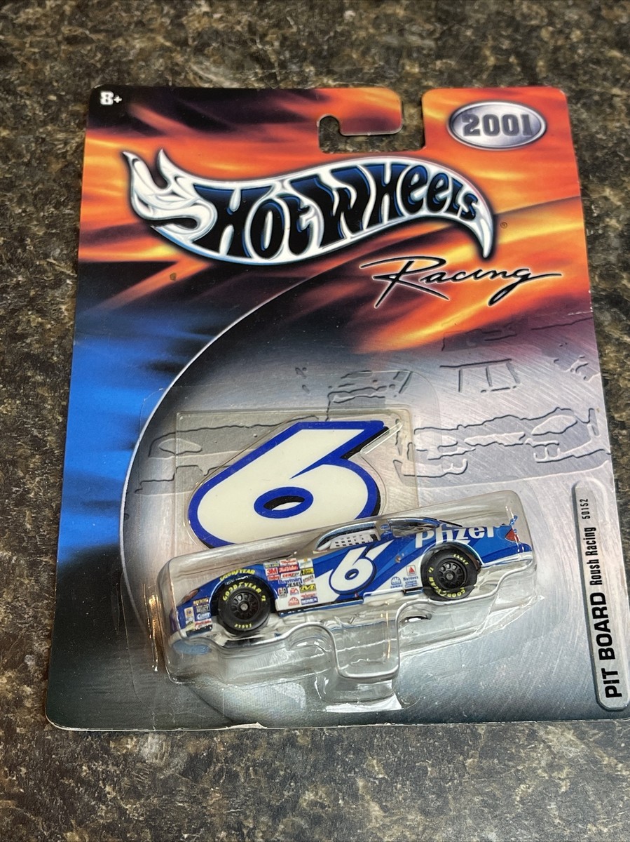 HOT WHEELS NASCAR Pit Board Rouch Racing #6 Mark Martin Pfizer