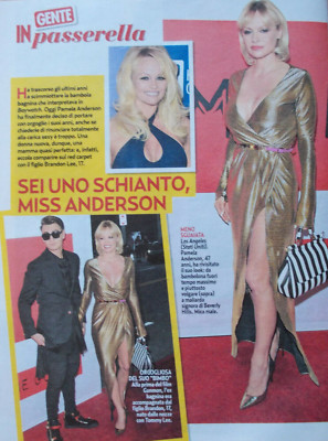 Italian Clipping Cutout 2015 PAMELA ANDERSON you are a crash Miss 1 PAGE-