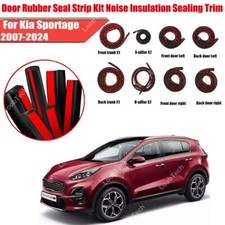 For Kia Sportage 07-24 Door Rubber Seal Strip Kit Noise Insulation Sealing Trim