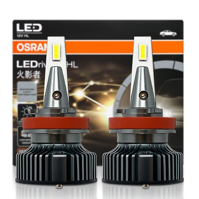 Osram LEDriving HL H8 H11 H16 LED Headlight Bulbs 6000K Fog Low 46211CW 2-Pack